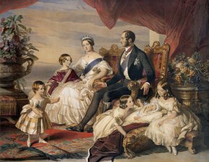 Königin Victoria (1819-1901) und Prinz Albert (1819-61) mit fünf ihrer Kinder, 1846